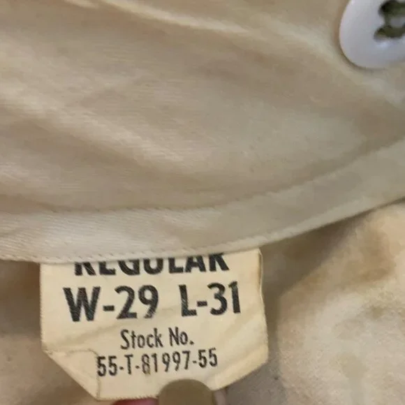 1950s Era U.S. Army Uniform Set: Ike Jacket, Pants + Hat 38R Wool Olive Green - Picture 15 of 16